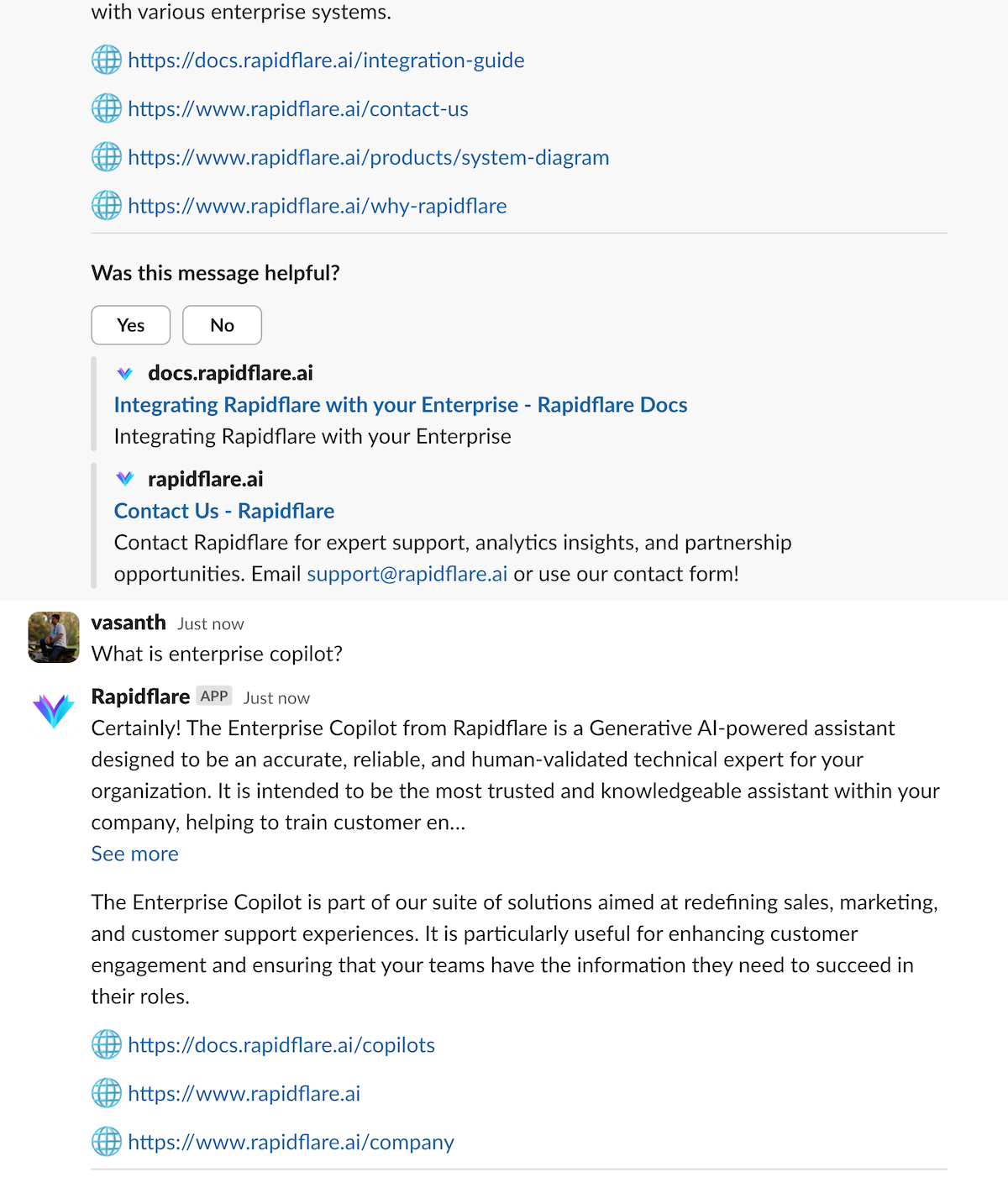 Follow up messages in a DM thread
